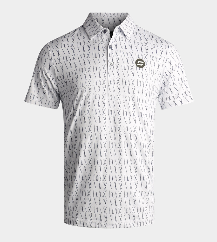 SCRIBBLE CLUB POLO - BLANCO