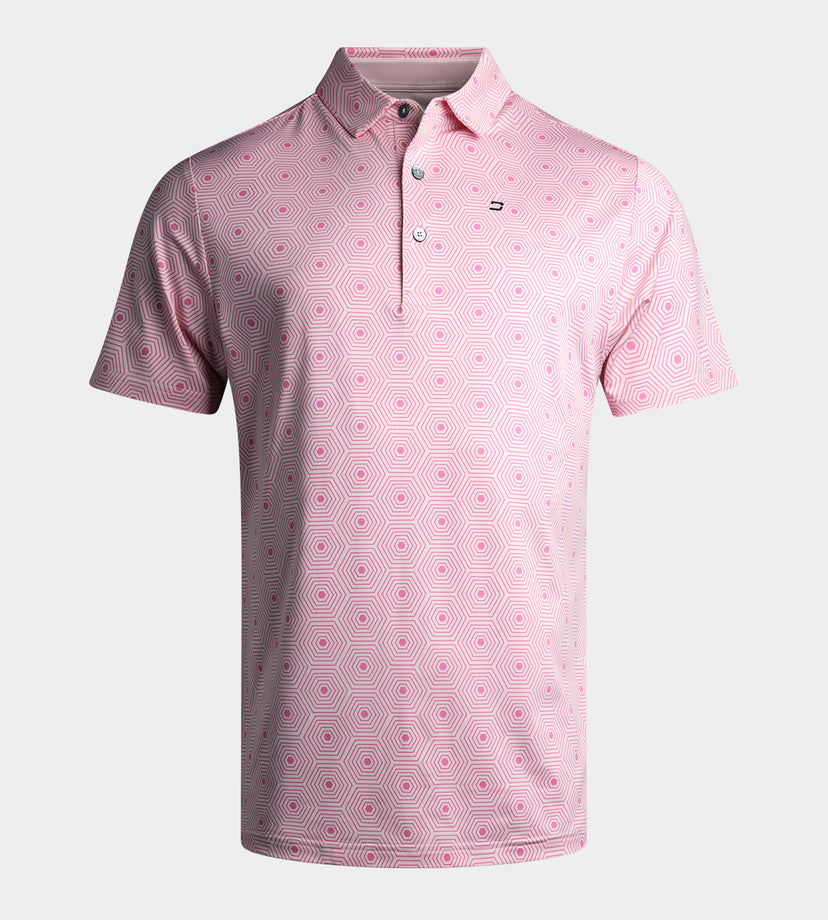 SIX GRID POLO - ROSA