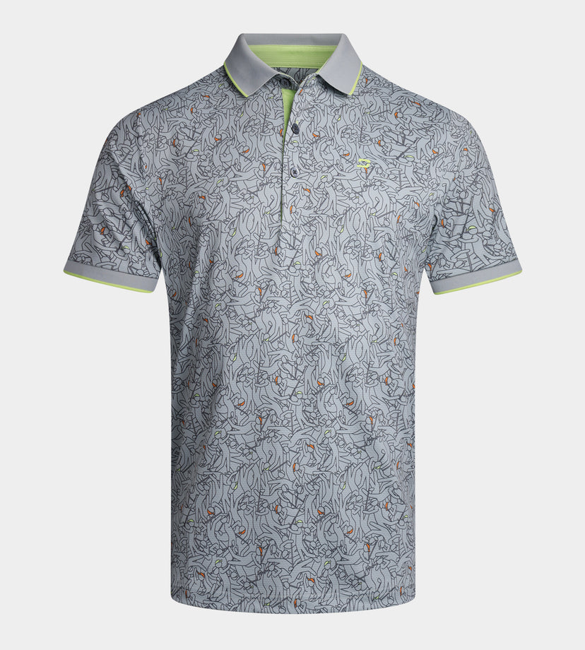 SKETCH SHOT POLO - CHARBON