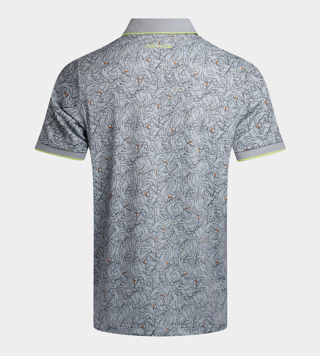 SKETCH SHOT POLO - CHARBON