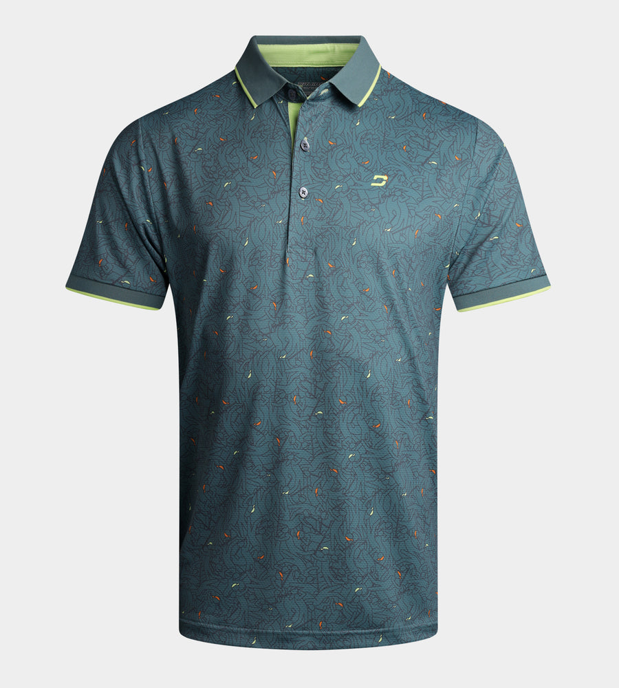 SKETCH SHOT POLO - SAGE