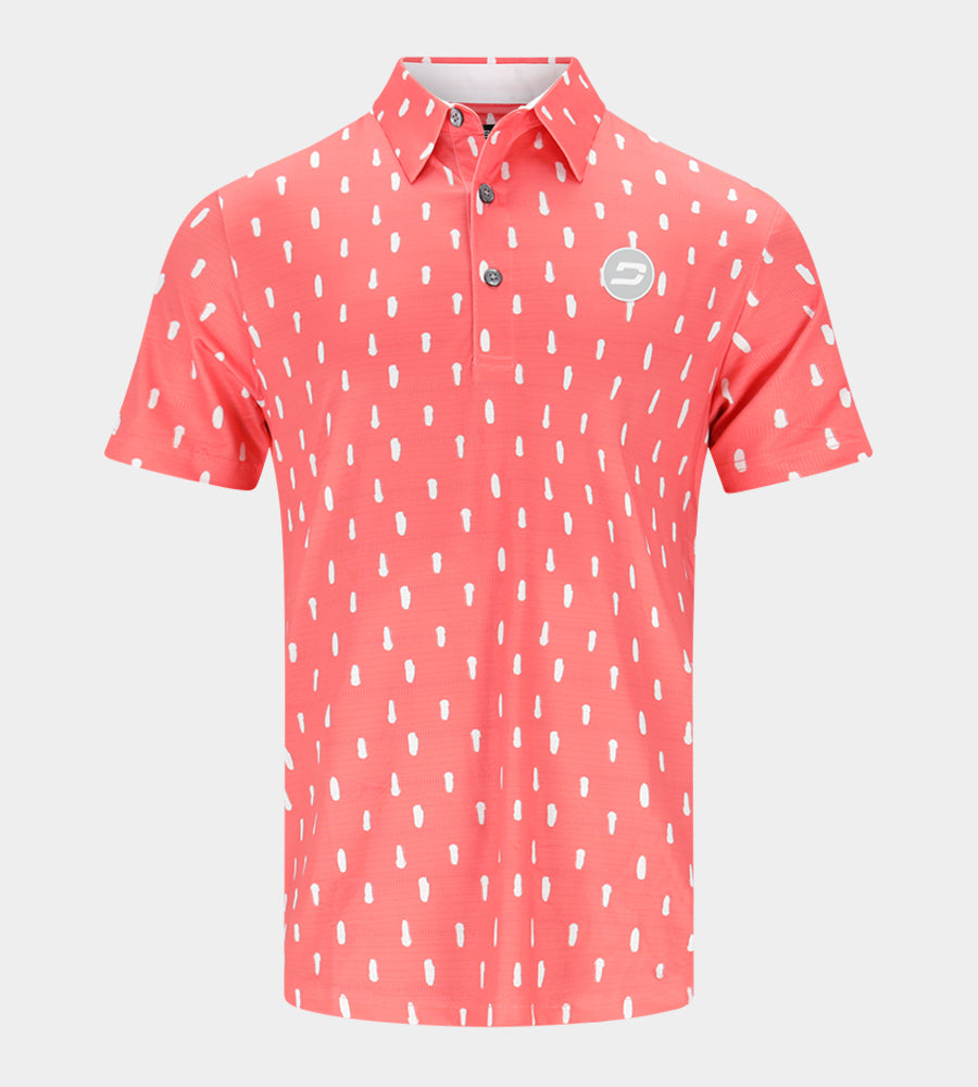 SPLATTER POLO - CORAL