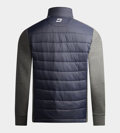ZAIREN QUILTED JACKET - NAVY FLEK