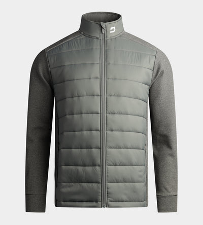 ZAIREN QUILTED JACKET - CHARCOAL FLEK