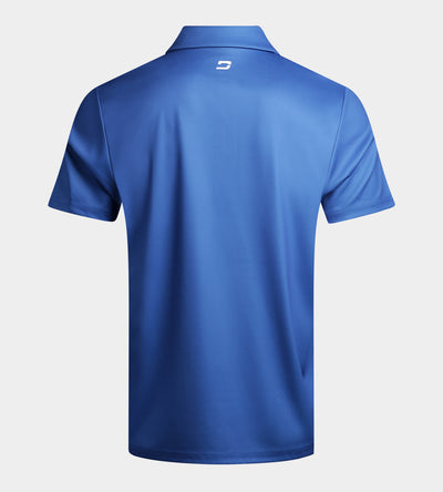 STRIPE PERFORMANCE POLO - BLUE