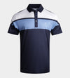 STRIPE PERFORMANCE POLO - NAVY