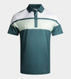 STRIPE PERFORMANCE POLO - SAGE