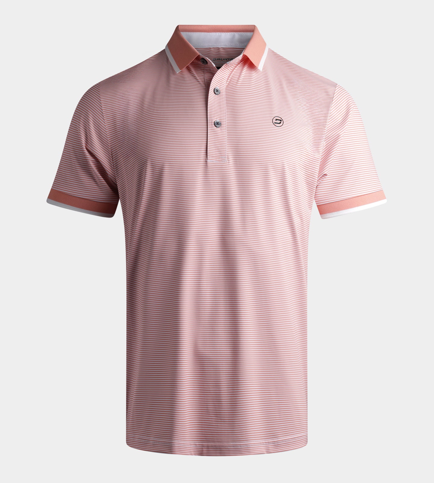STRIPE POLO - ORANGE