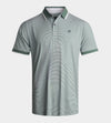 STRIPE POLO - SAGE