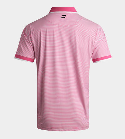 STRIPE POLO - ROSA