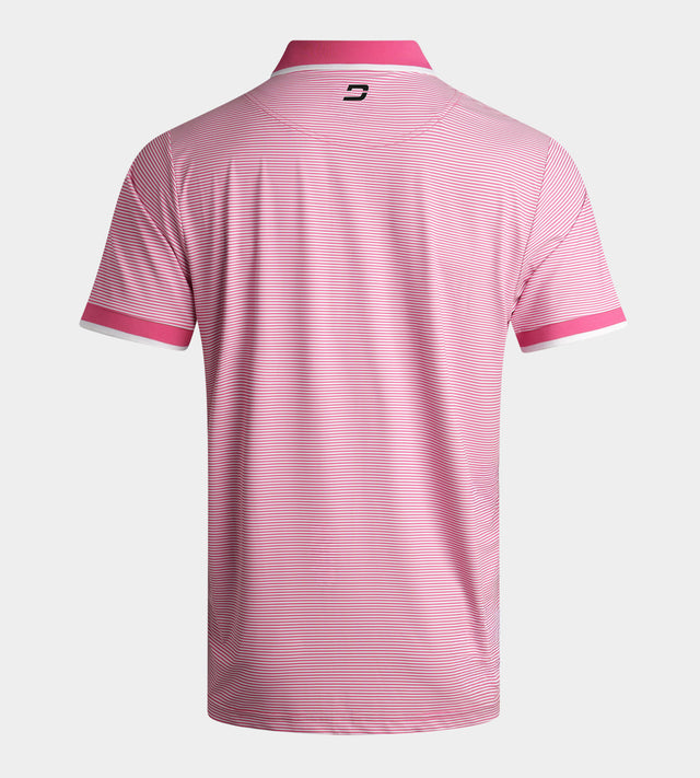STRIPE POLO - ROSA