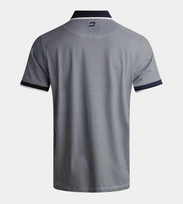 STRIPE POLO - MARINEBLAUW