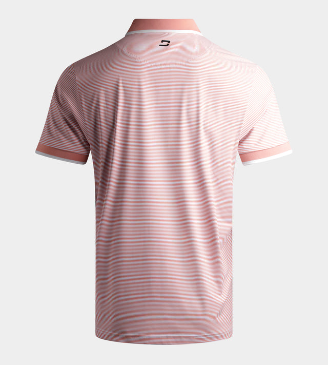 STRIPE POLO - ORANGE