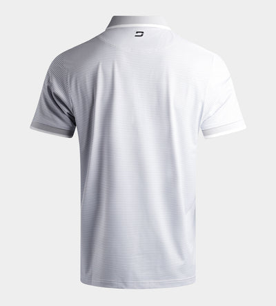 STRIPE POLO - WHITE