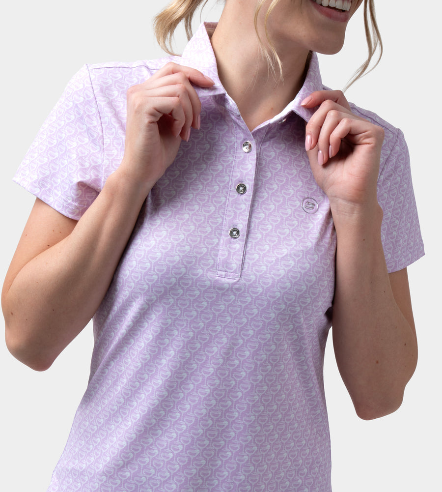 LADIES PARTINI POLO - LAVENDER