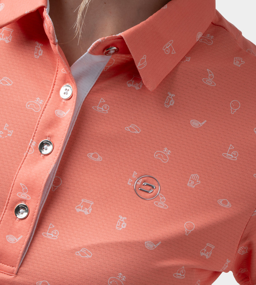 LADIES CLUB 2.0 POLO - CORAL