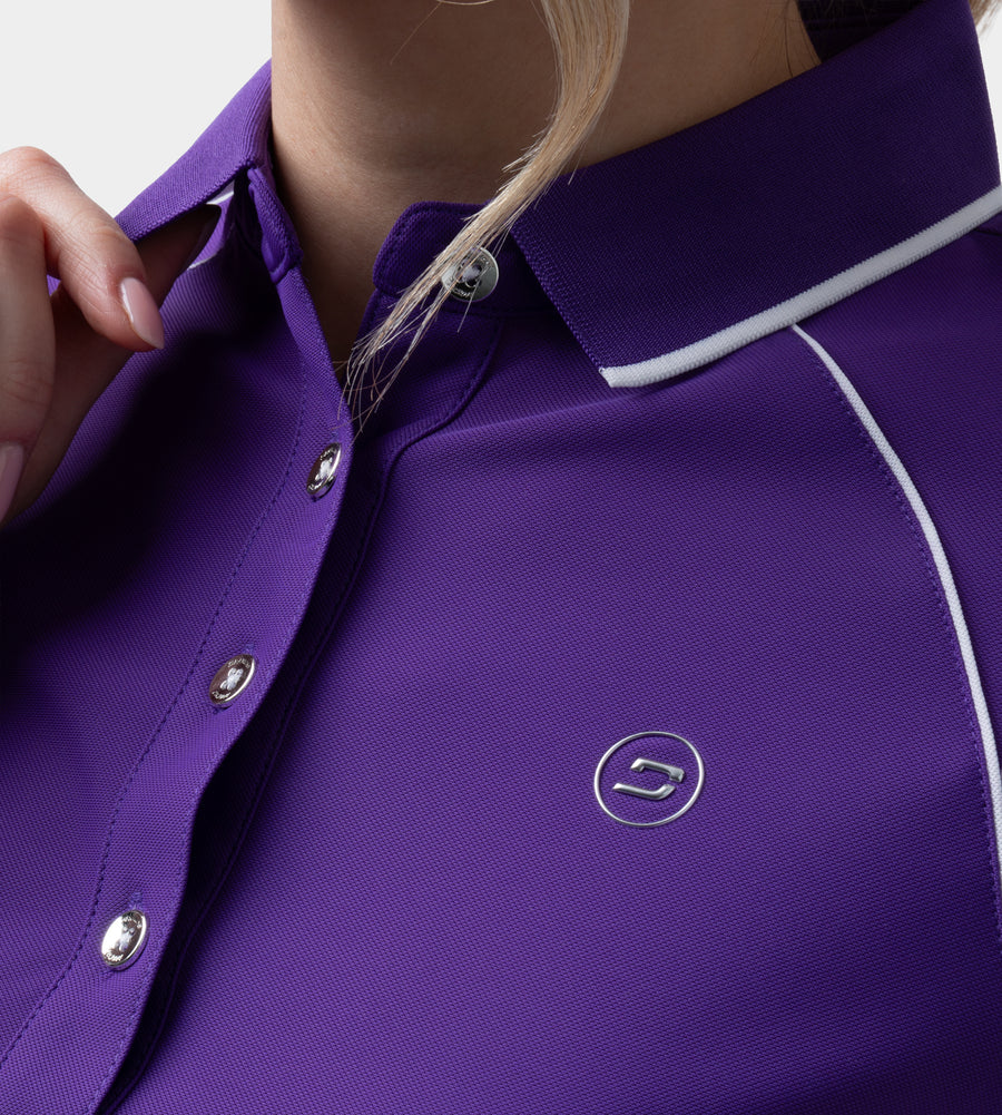 LADIES FORM POLO - PURPLE