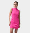 LADIES LUXE CAP DRESS - PINK