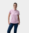 LADIES HEART ZIP POLO - PINK