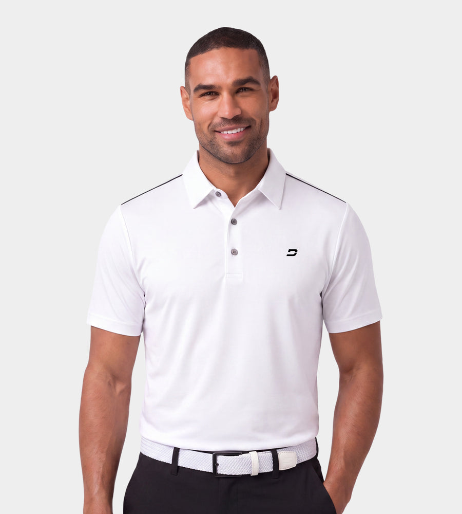 TECH DROP POLO - WHITE