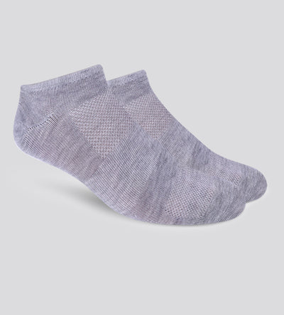 ONE PAIR TRAINER SOCKS - CHARCOAL