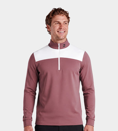 TWO-TONE MIDLAYER - MULBERRY