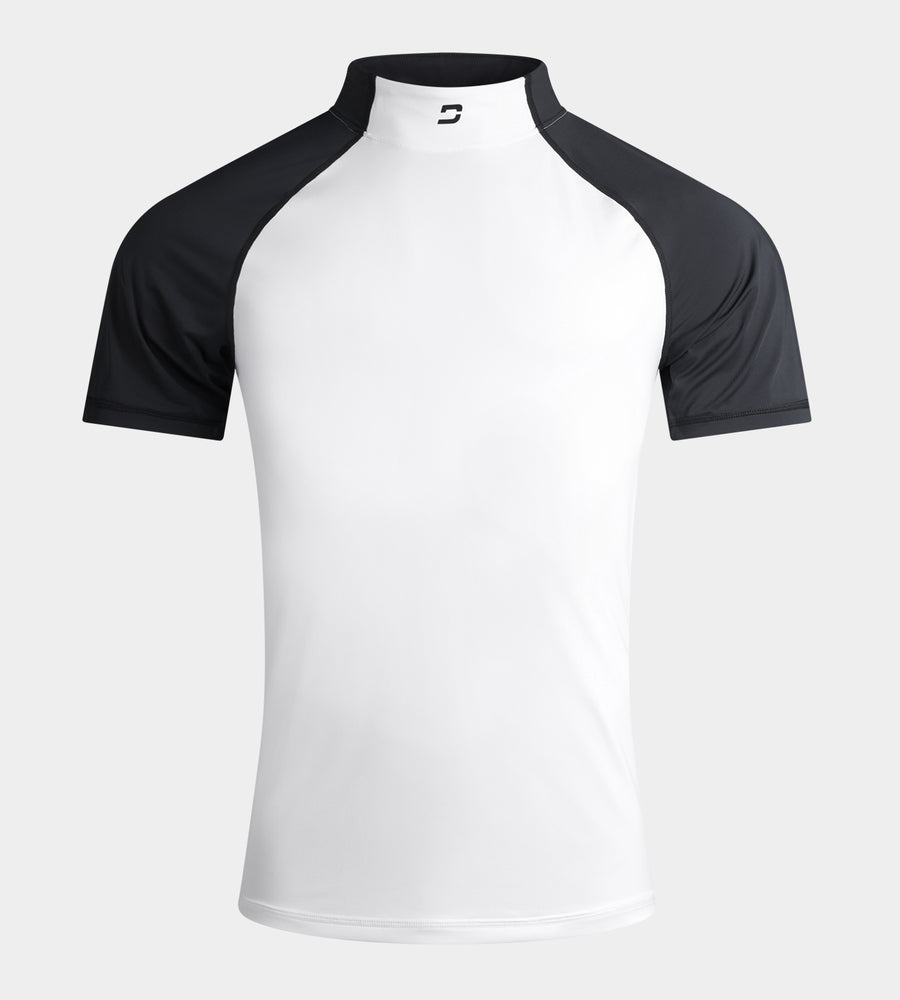 TEE TIGHT BASELAYER - ZWART/ WIT