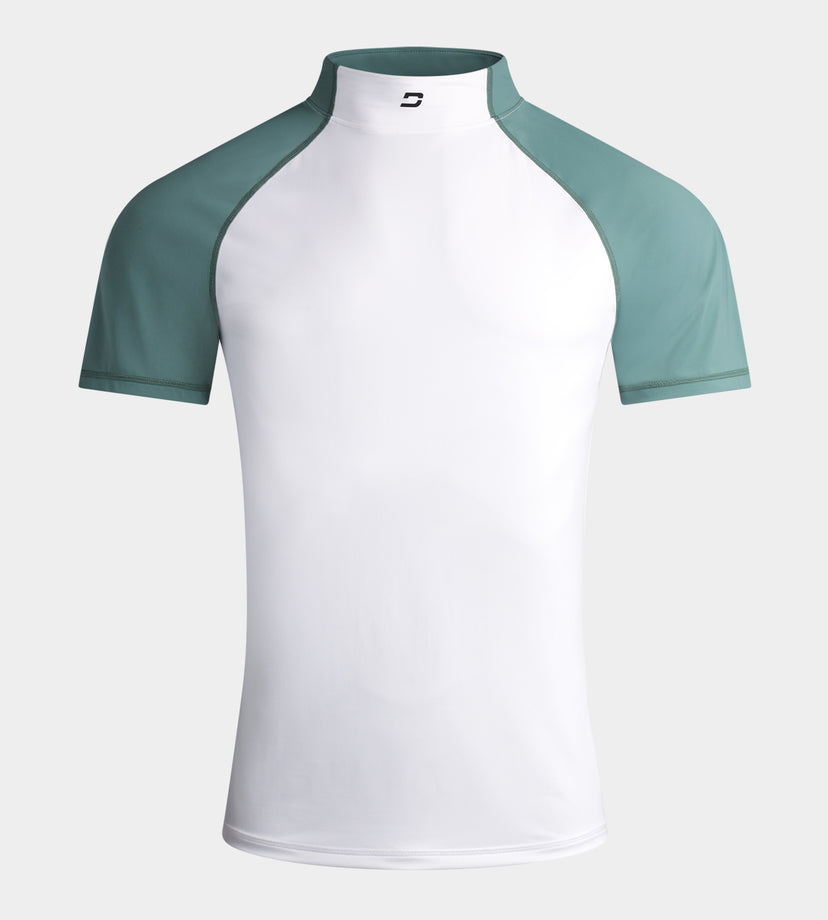 TEE TIGHT BASELAYER - SAGE/ WHITE