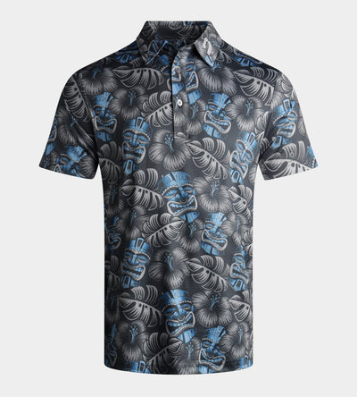 TIKI POLO - GRIS/ BLEU