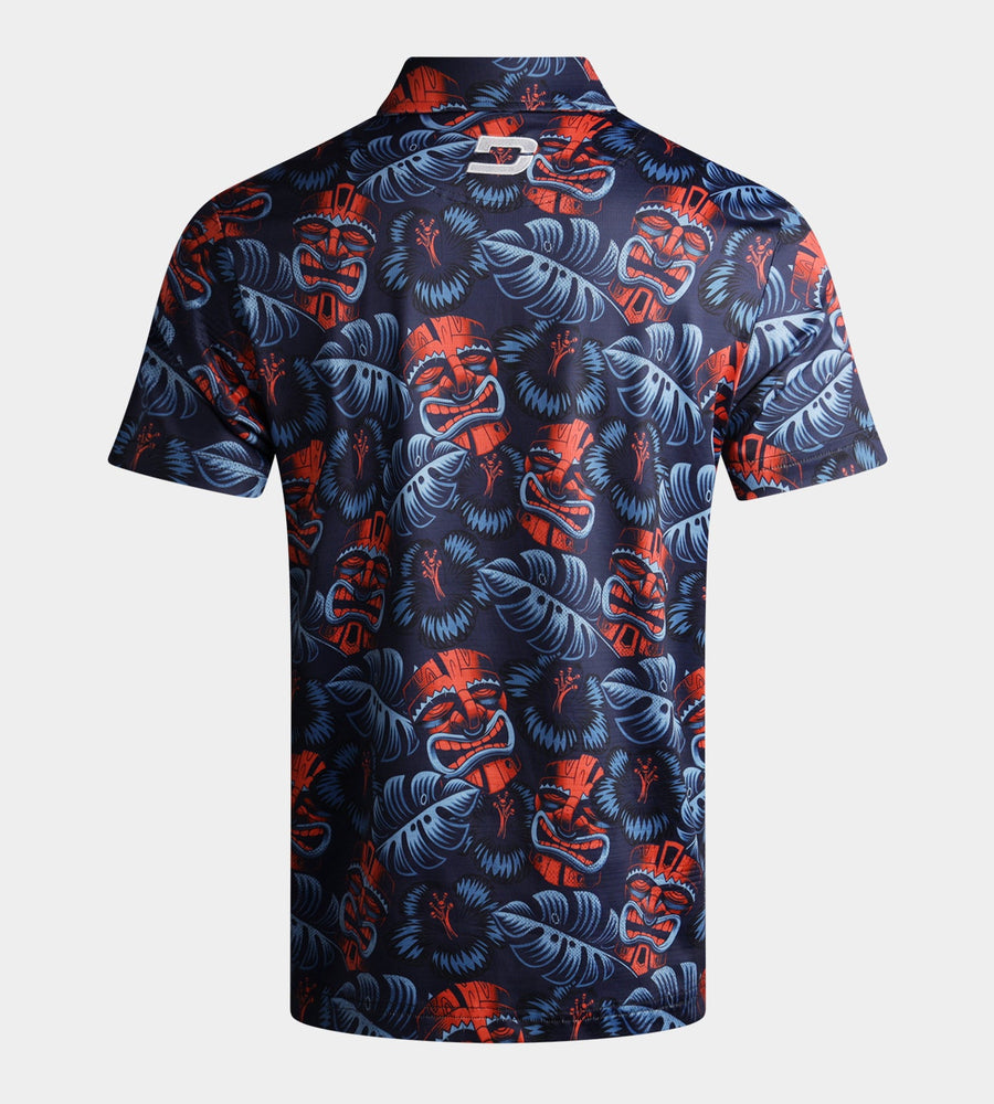 TIKI POLO - NAVY / ORANGE