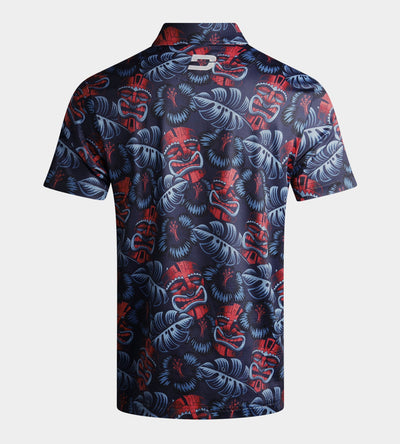 TIKI POLO - BLEU MARINE / CORAIL