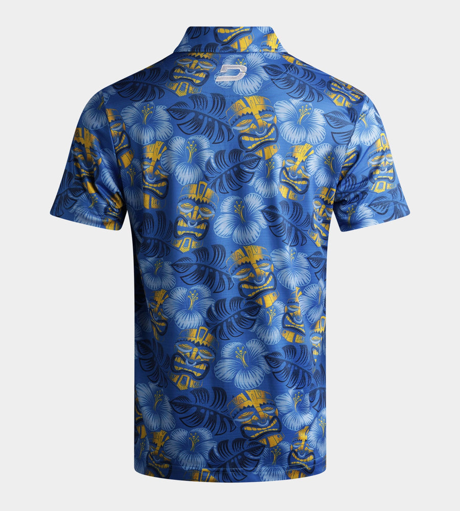 TIKI POLO - BLUE / YELLOW