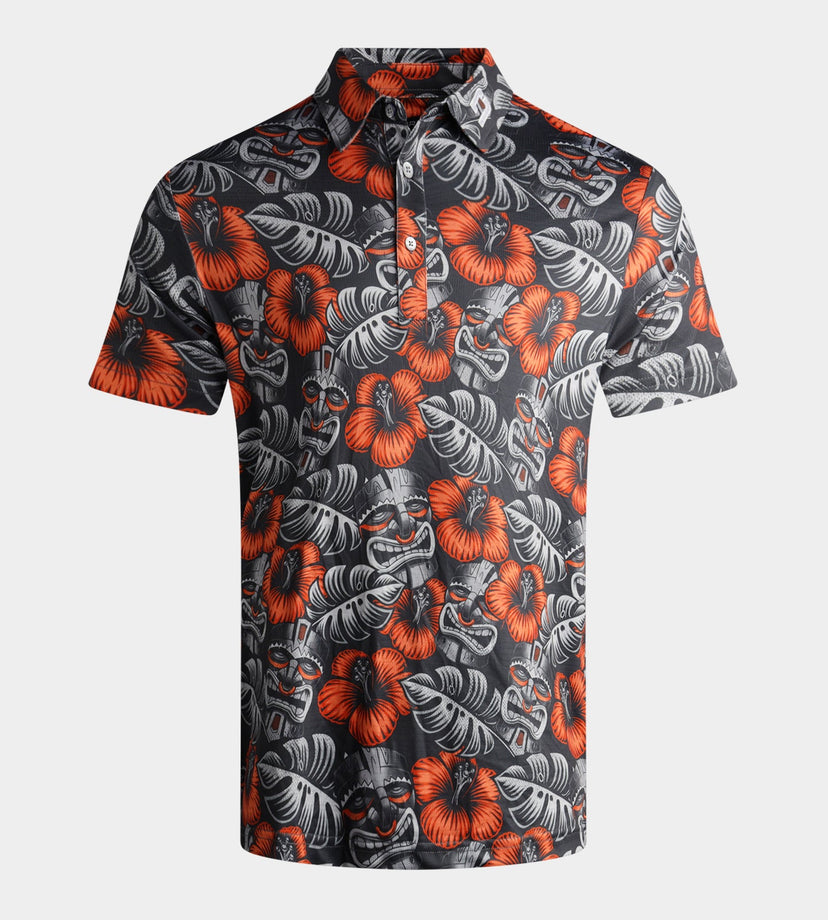 TIKI POLO - HOUTSKOOL / ORANJE