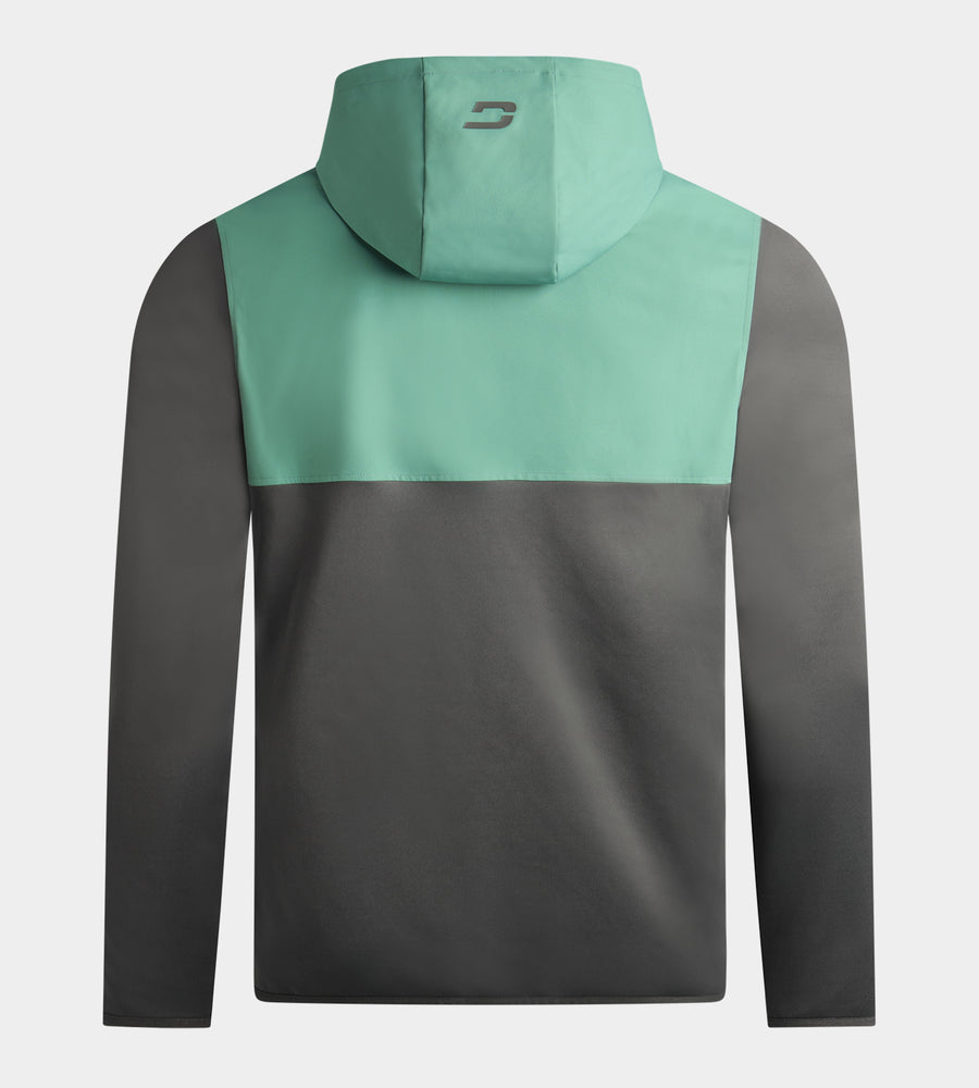TOUR HOODIE - CHARCOAL/GREEN
