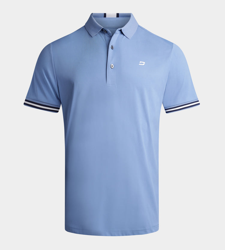 【M】22 F.C.R.B. S/S TEAM POLO LIGHT BLUE TOUR TEAM POLO - BLUE | Golf Lightweight Polo Shirts | Druids