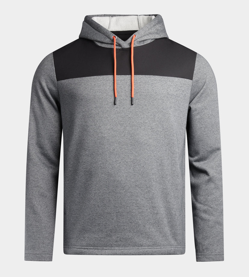 TRENDY HOODIE - ZWART/ORANJE