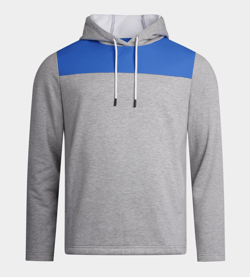 TRENDY HOODIE - BLAUW/WIT