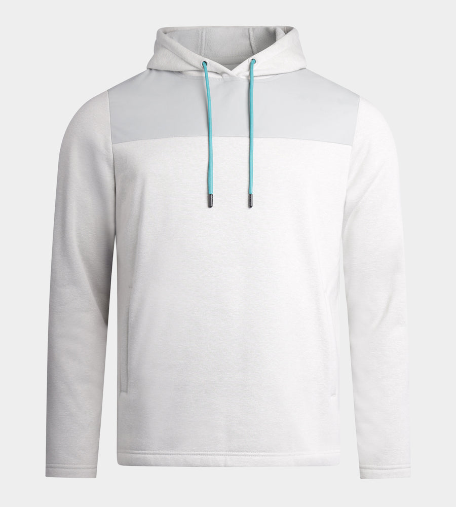 TRENDY HOODIE - WHITE/TEAL
