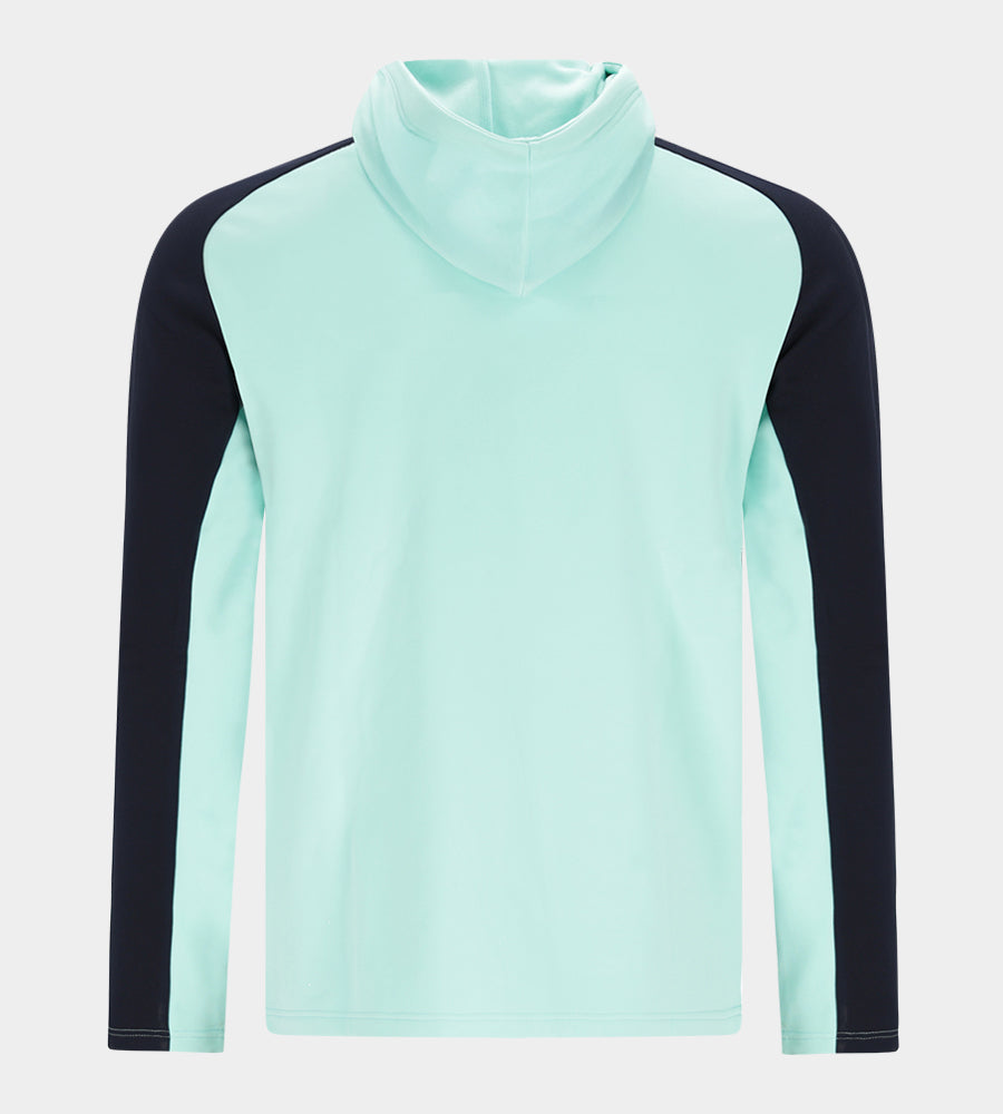 TWO TONE HOODIE 2.0 - MINZGRÜN / MARINEBLAU