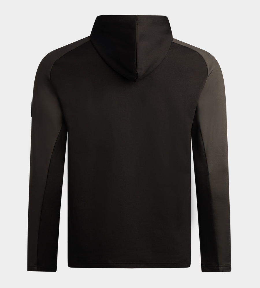 TWO TONE HOODIE - BLACK