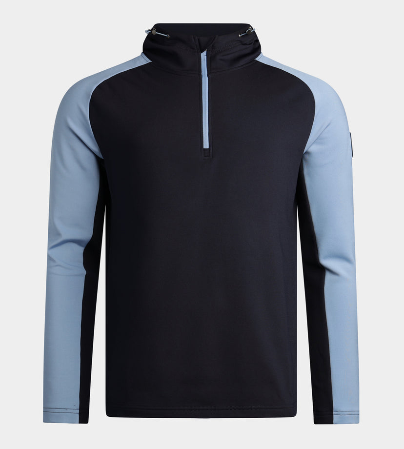 TWO TONE HOODIE - NAVY