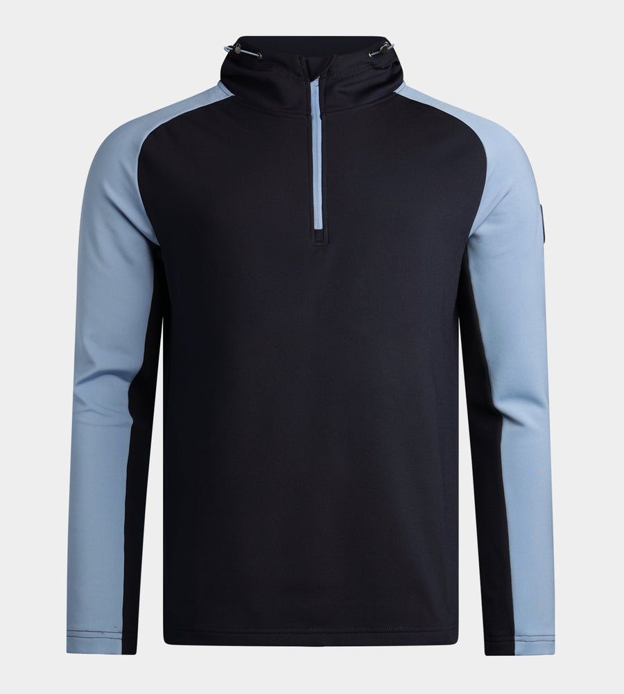 TWO TONE HOODIE - NAVY