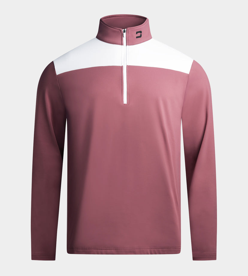 TWO-TONE MIDLAYER - MULBERRY