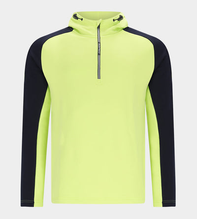 TWO TONE HOODIE 2.0 - LIMOEN / MARINEBLAUW