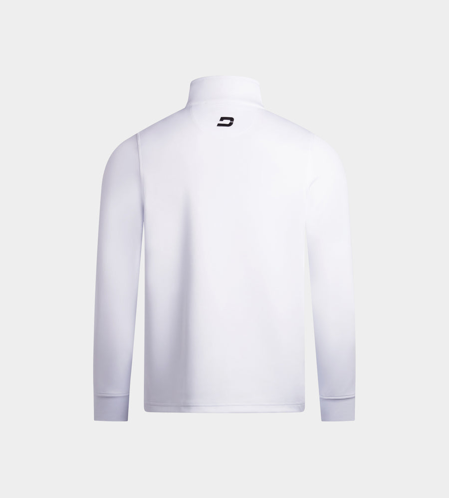KIDS ULTRA BLEND 1/4 ZIP - BIANCO