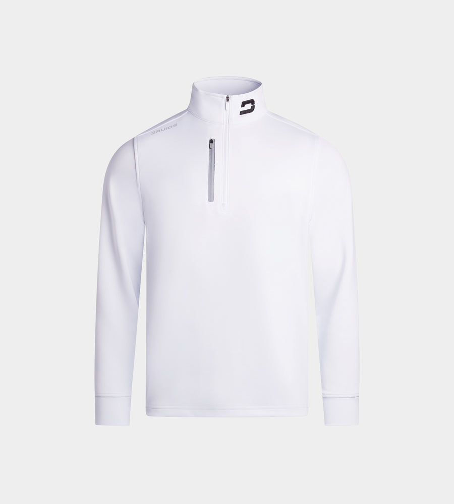 KIDS ULTRA BLEND 1/4 ZIP - BIANCO