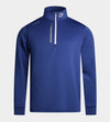 MEN'S ULTRA BLEND GOLF MIDLAYER 1/4 ZIP - BLUE