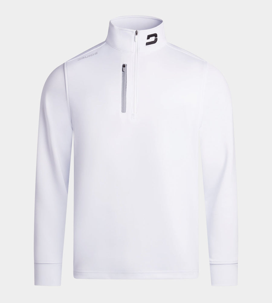 MEN'S ULTRA BLEND GOLF MIDLAYER 1/4 ZIP - WHITE
