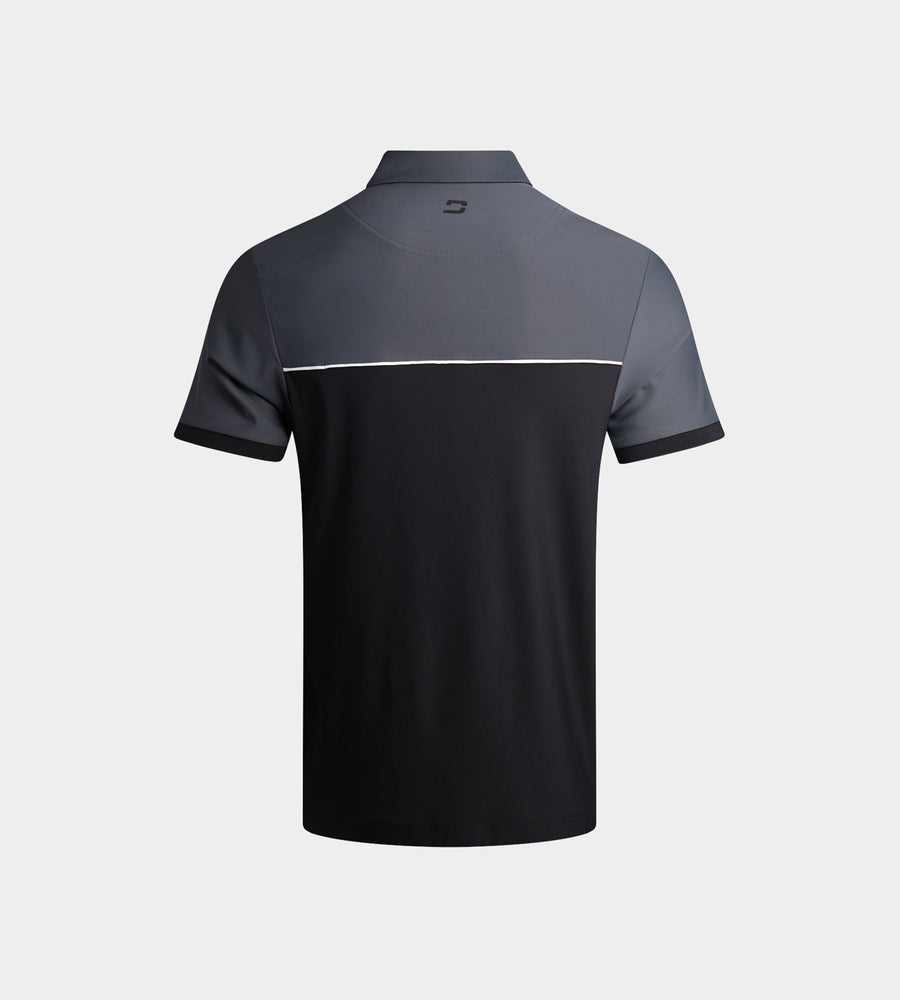 KIDS VENTO POLO - CHARCOAL/ BLACK
