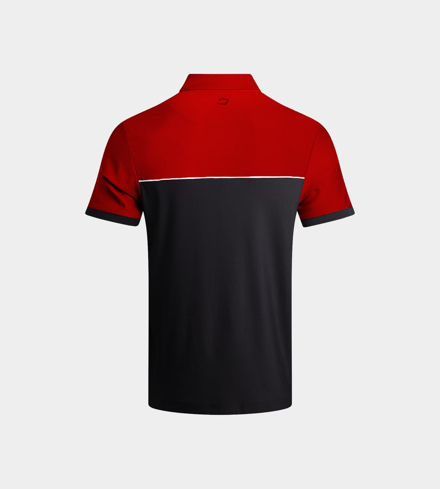 KIDS VENTO POLO - RED/ BLACK